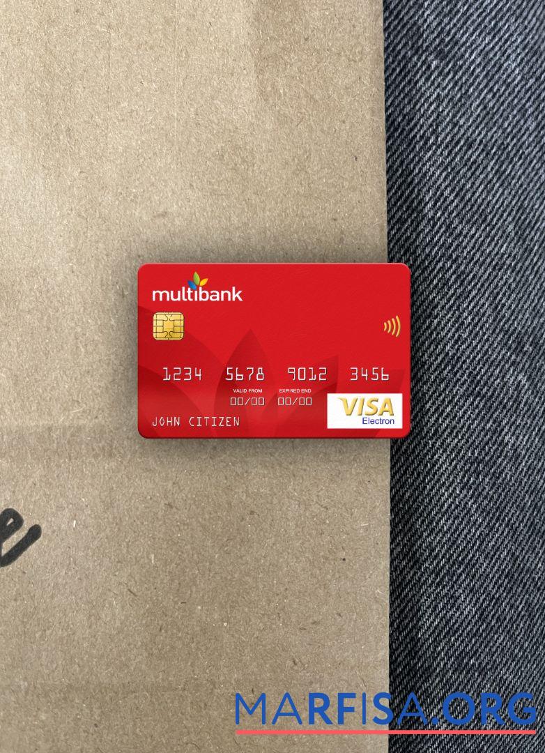 Realistic Panama Multibank visa electron card photolook front sample